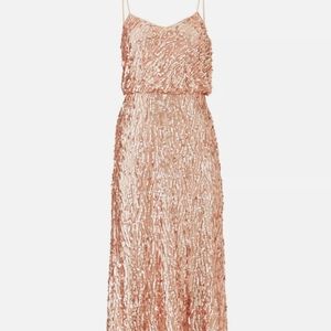 🌸BHLDN Donna Morgan Rose Gold Sequin Gown🌸